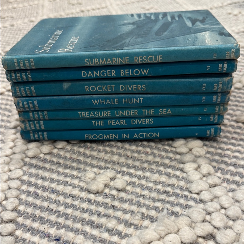 Vintage 7 book set The Deep Sea Adventure Series